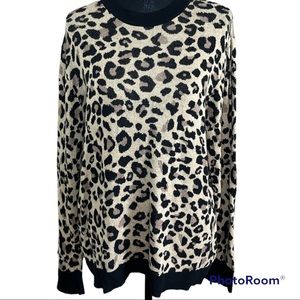 Ava & Viv Leopard Sweater